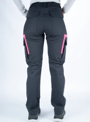 Alternative view of Pantalon Cargo Gris Topo